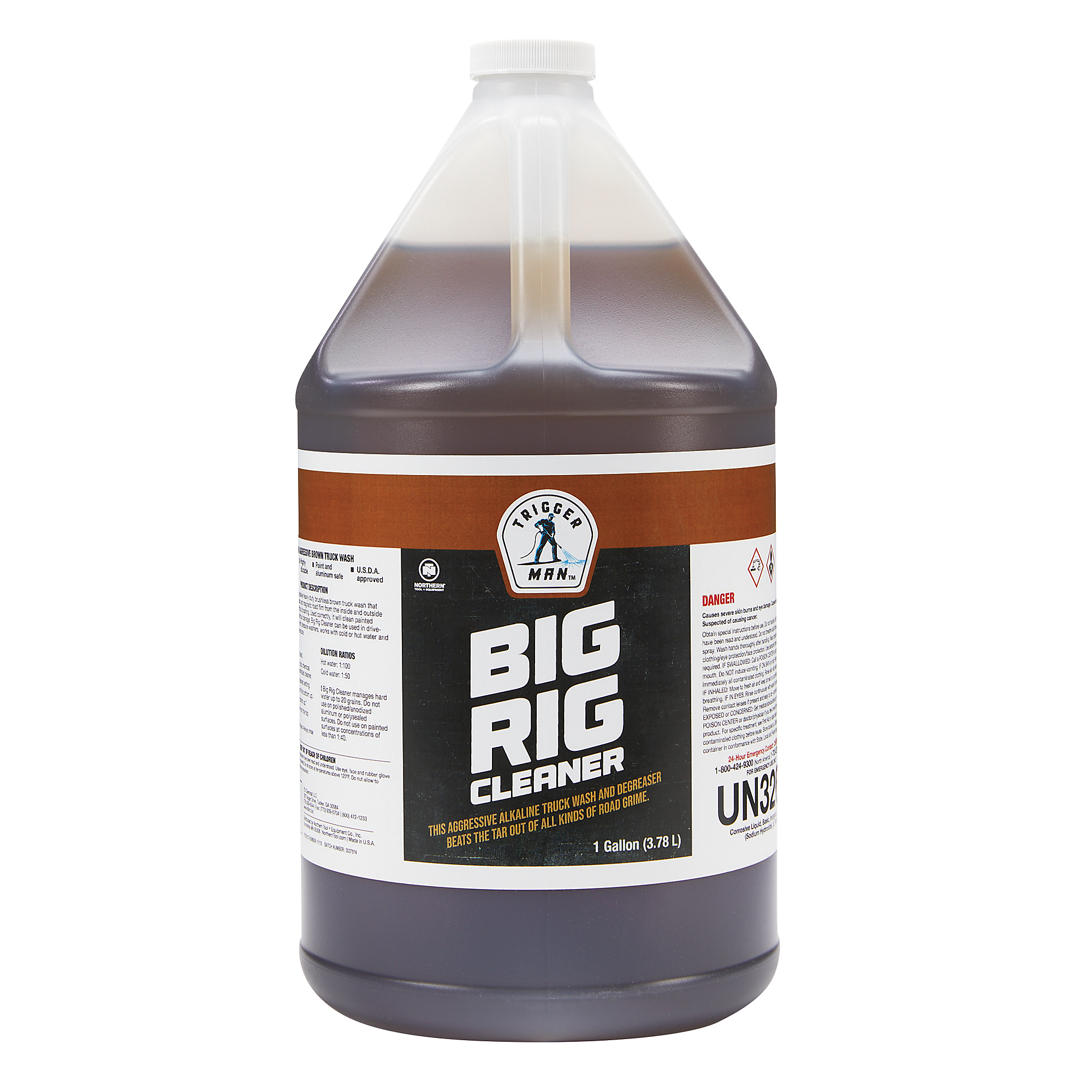 Trigger Man Big Rig Cleaner, Pressure Washer Chemical, 1 Gallon